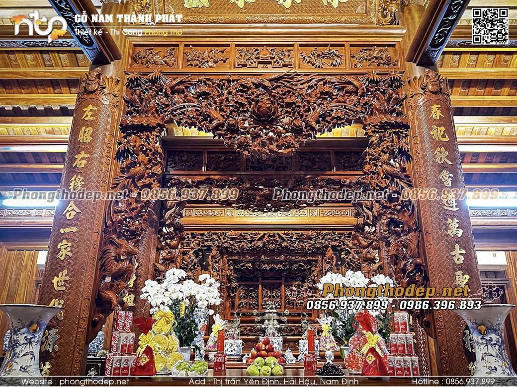 Thi công nội thất nhà gỗ 3 gian